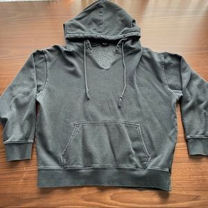 John Galt Brandy Melville Distressed Black Hoodie